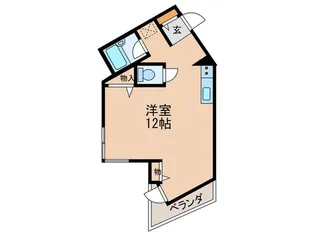 クレール弥生【2階】の間取り
