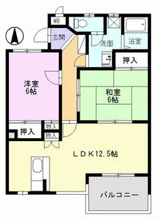 エトワールハイム【1階】の間取り