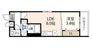 MOVE楽々園EAST【1階】の間取り