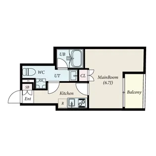 サウス・レジデンス目黒【1階】の間取り