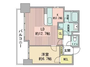 レジディア北2条イースト【10階】の間取り