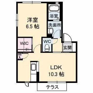 ルミエール松縄 B棟【1階】の間取り