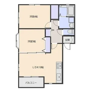 ハピネスクローバー高崎【2階】の間取り