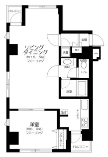 ラグジュアリーアパートメント東日本橋【8階】の間取り