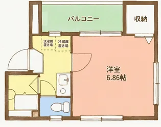 ムサシハイツ【3階】の間取り