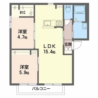 ランスフィールド【2階】の間取り