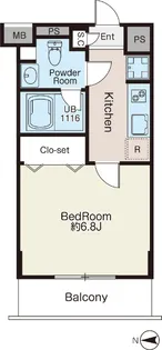 リシェス品川【2階】の間取り