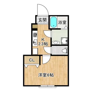ホワイトローズIII【1階】の間取り