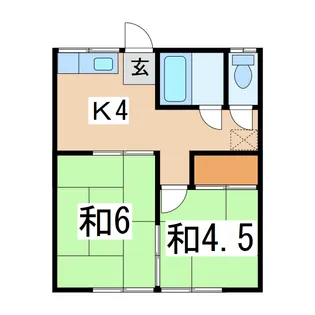 ハイツ・リズ【2階】の間取り