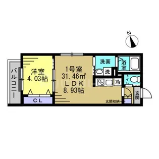 YSA薬園台【3階】の間取り