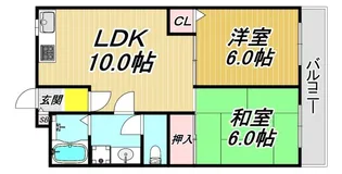 クレール武庫之荘【4階】の間取り