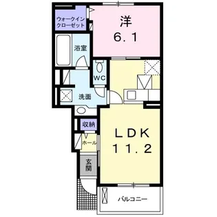 ラブリーKIII【1階】の間取り
