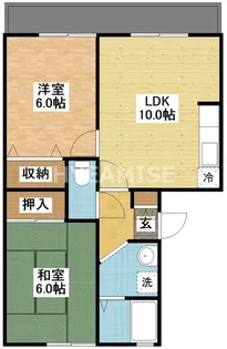 ホームタウン若葉A【2階】の間取り