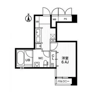 アーバンフラッツ四条西洞院【5階】の間取り