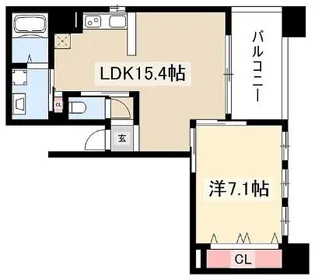 大須APARTMENT【8階】の間取り
