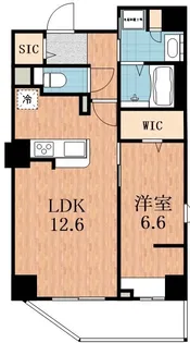 Elysion天王寺【6階】の間取り