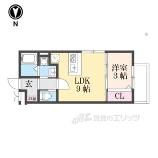 CHOUCHOUMAKINOSAKA【1階】の間取り