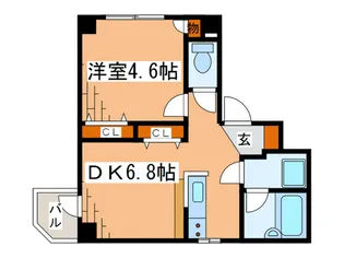 バレーヌビル【3階】の間取り