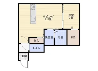 仮称福乃宮アパート【1階】の間取り