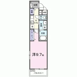 Pradera吉川美南【3階】の間取り