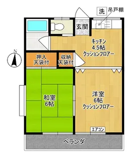 コーポゆう【2階】の間取り