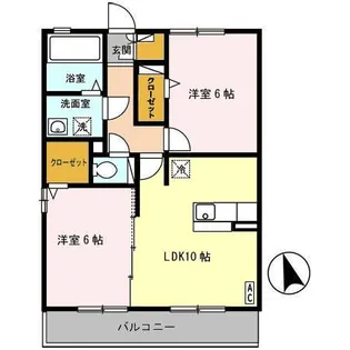 パークレジェンダAB【2階】の間取り