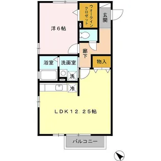 フォンティーヌ【2階】の間取り