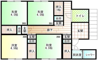 リベラ白石【2階】の間取り
