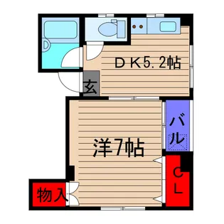 カタオカビル【3階】の間取り