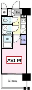 エスリードザ・レーヴ大阪【4階】の間取り
