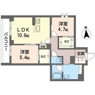 ドリームヒルズ【1階】の間取り