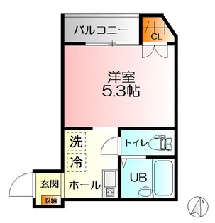 イーリスコート片瀬江ノ島【3階】の間取り