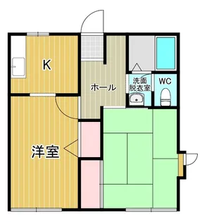 レジデンスカトレアA【1階】の間取り