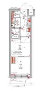 ハーモニーレジデンス池袋ウエスト【2階】の間取り