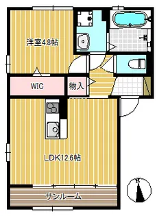 駅南ホームズ【1階】の間取り