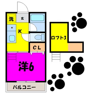 スカイウィング大里A・B(熊谷市下恩田)【2階】の間取り