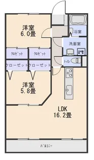 エクセルリバーサイド【3階】の間取り