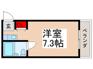 ローズアパートQ28番館【2階】の間取り
