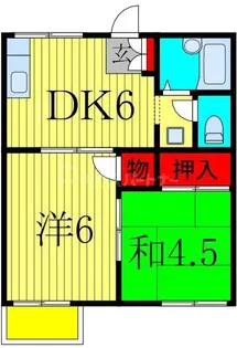 サンビレッジ市川【1階】の間取り
