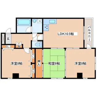 G・FIELD【2階】の間取り