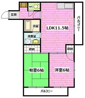 メゾン親和【3階】の間取り