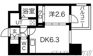 エスグランデ難波グランツ【13階】の間取り