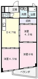 ベルメゾン【1階】の間取り