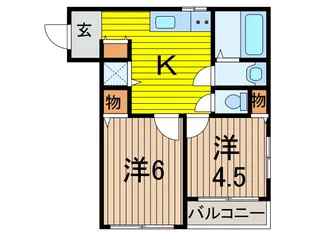 山本ハイツ【2階】の間取り