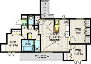 Garden Court【3階】の間取り