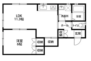 クレバー【1階】の間取り