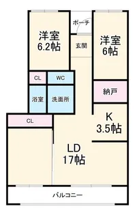 SOLASIAresidence南浦和【2階】の間取り