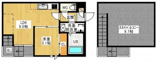 GRANDTIC 五日市 HARU【2階】の間取り
