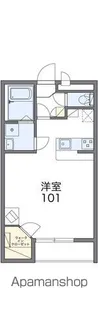 レオパレス英俊C【1階】の間取り