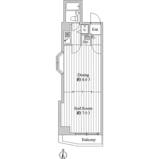 シーサイドビラ鵠沼【4階】の間取り